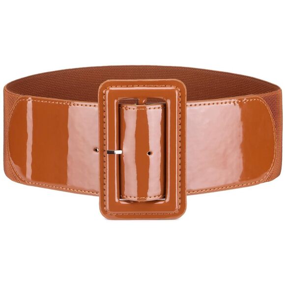 Women's Belt Wide Stretchy Elastic Waist Belt For Dress Adjustable Vintage🙂 - Picture 1 of 7